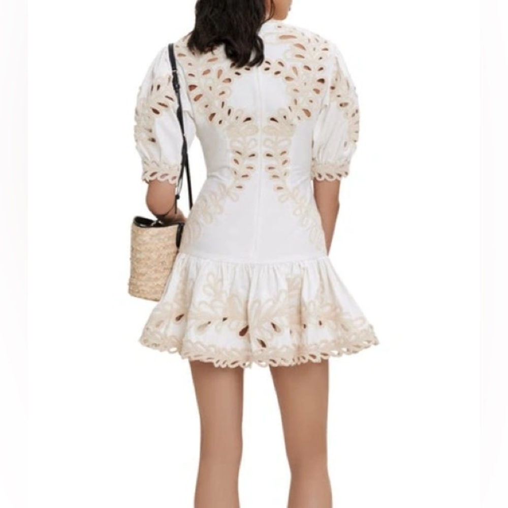 Maje Rosaro Cut-Out Flared Mini Dress - Picture 3 of 6